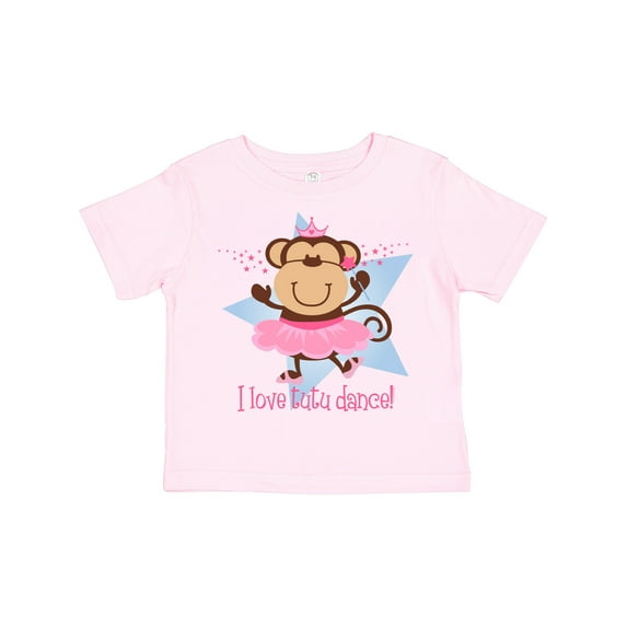 Inktastic Monkey Love Tutu Dance Girls Toddler T-Shirt