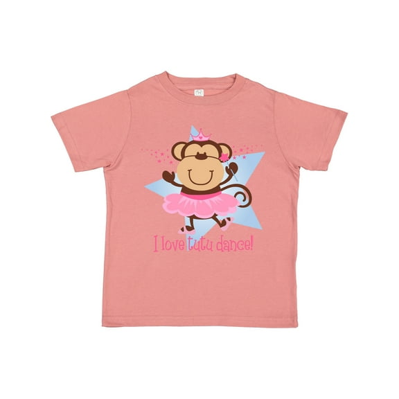 Inktastic Monkey Love Tutu Dance Girls Toddler T-Shirt