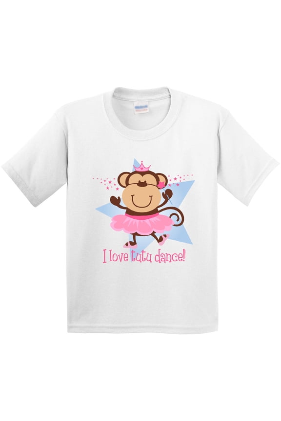 Monkey Love Tutu Dance Youth T-Shirt