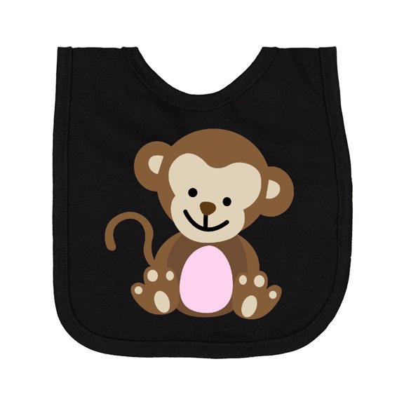 Inktastic Monkey Newborn Bib
