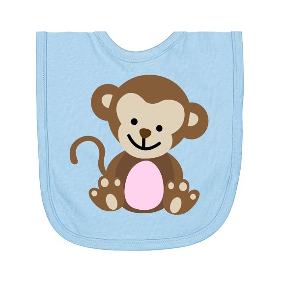 Inktastic Monkey Newborn Bib