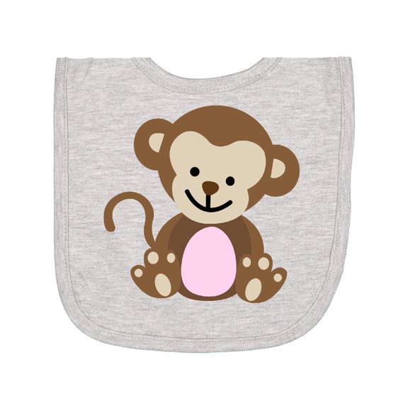 Inktastic Monkey Newborn Bib