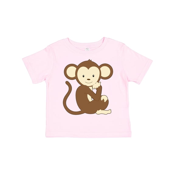 Inktastic Monkey Thinking Boys or Girls Toddler T-Shirt
