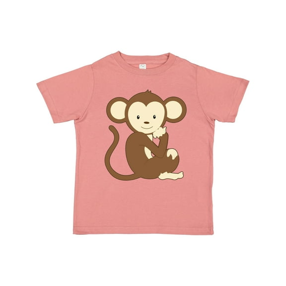 Inktastic Monkey Thinking Boys or Girls Toddler T-Shirt
