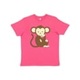 thumbnail image 1 of Inktastic Monkey Thinking Youth T-Shirt, 1 of 5