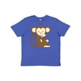 thumbnail image 1 of Inktastic Monkey Thinking Youth T-Shirt, 1 of 5