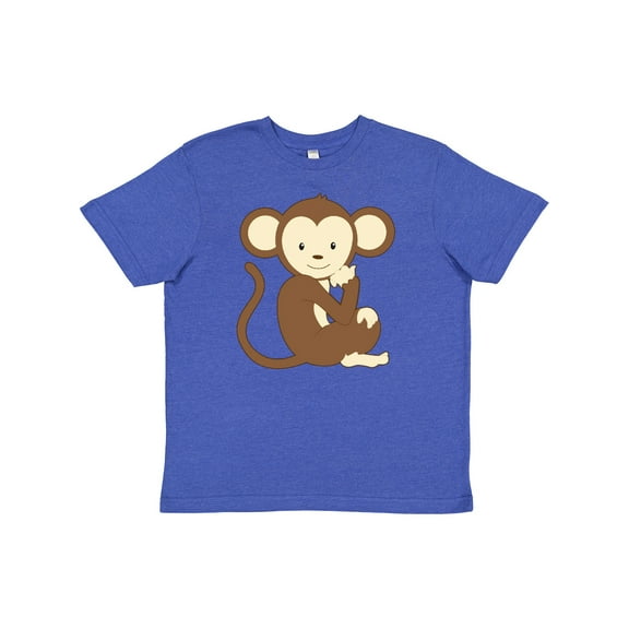 Inktastic Monkey Thinking Youth T-Shirt