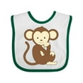 thumbnail image 1 of Inktastic Monkey thinking Boys or Girls Baby Bib, 1 of 4