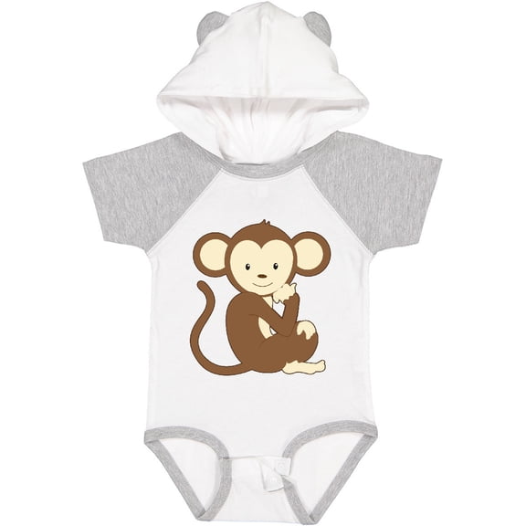 Inktastic Monkey thinking Boys or Girls Baby Bodysuit