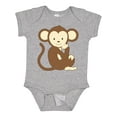 thumbnail image 1 of Inktastic Monkey thinking Boys or Girls Baby Bodysuit, 1 of 5