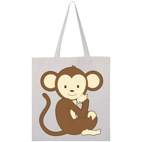 Inktastic Monkey thinking Tote Bag