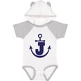 thumbnail image 1 of Inktastic Monogram J Nautical Anchor Boys or Girls Baby Bodysuit, 1 of 5