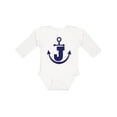thumbnail image 1 of Inktastic Monogram J Nautical Anchor Boys or Girls Long Sleeve Baby Bodysuit, 1 of 5