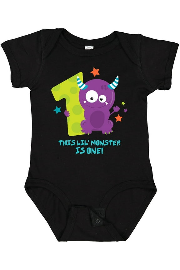 Monster 1st Birthday Boys or Girls Baby Bodysuit