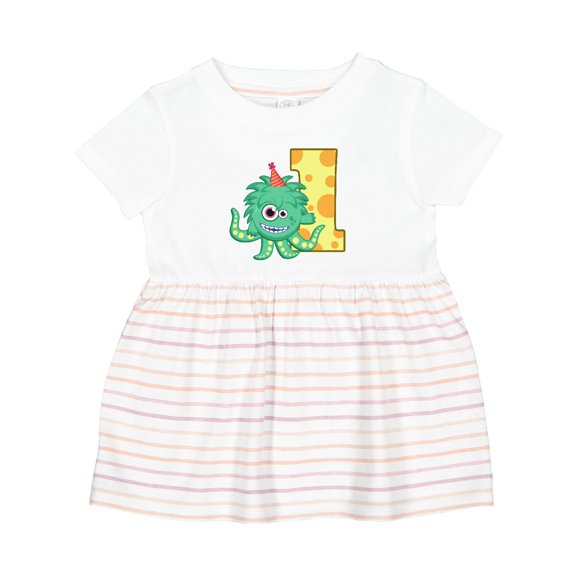 Inktastic Monster 1st Birthday Girls Baby Dress