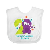 Inktastic Monster 2nd Birthday Boys or Girls Baby Bib