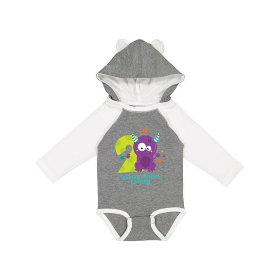 Inktastic Monster 2nd Birthday Boys or Girls Long Sleeve Baby Bodysuit