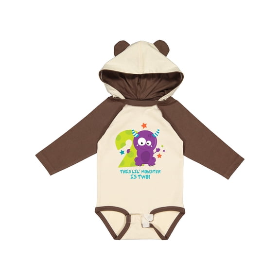 Inktastic Monster 2nd Birthday Boys or Girls Long Sleeve Baby Bodysuit