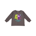 thumbnail image 1 of Inktastic Monster 4th Birthday Boys or Girls Long Sleeve Toddler T-Shirt, 1 of 5