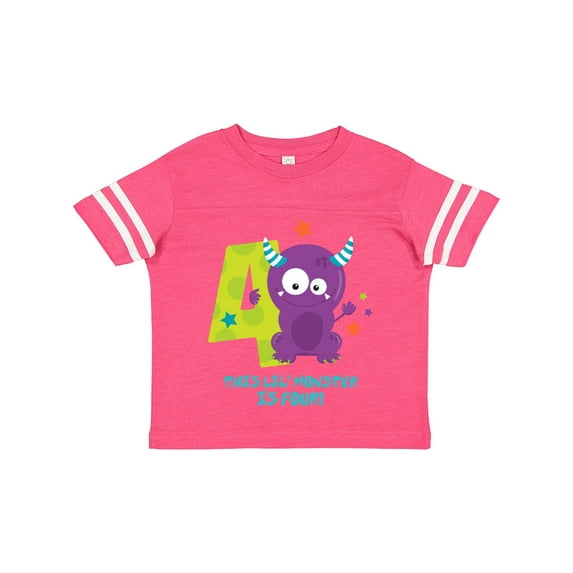 Inktastic Monster 4th Birthday Boys or Girls Toddler T-Shirt