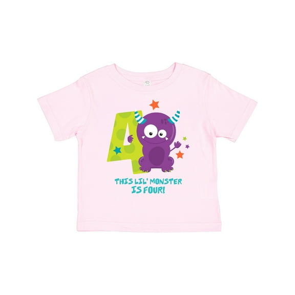 Inktastic Monster 4th Birthday Boys or Girls Toddler T-Shirt