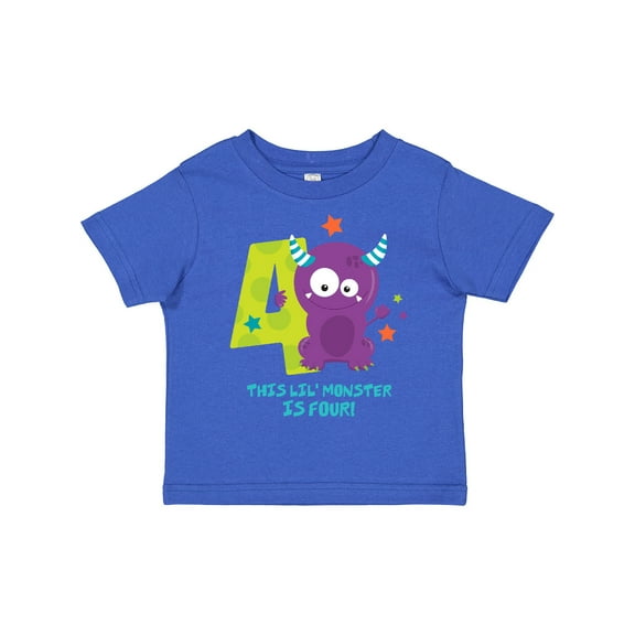 Inktastic Monster 4th Birthday Boys or Girls Toddler T-Shirt