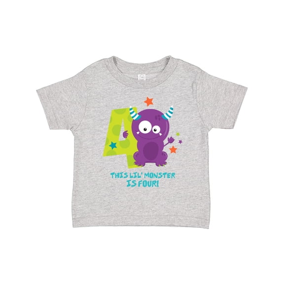Inktastic Monster 4th Birthday Boys or Girls Toddler T-Shirt