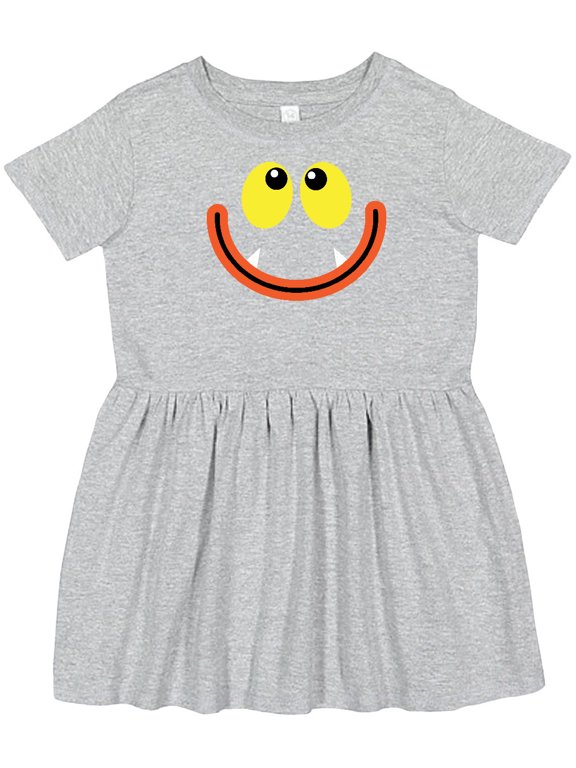Monster Face Girls Toddler Dress