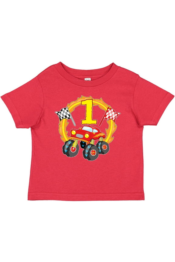 Monster Truck 1st Birthday Boys or Girls Baby T-Shirt