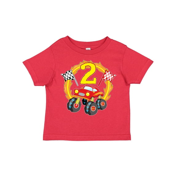Inktastic Monster Truck 2nd Birthday Boys or Girls Toddler T-Shirt