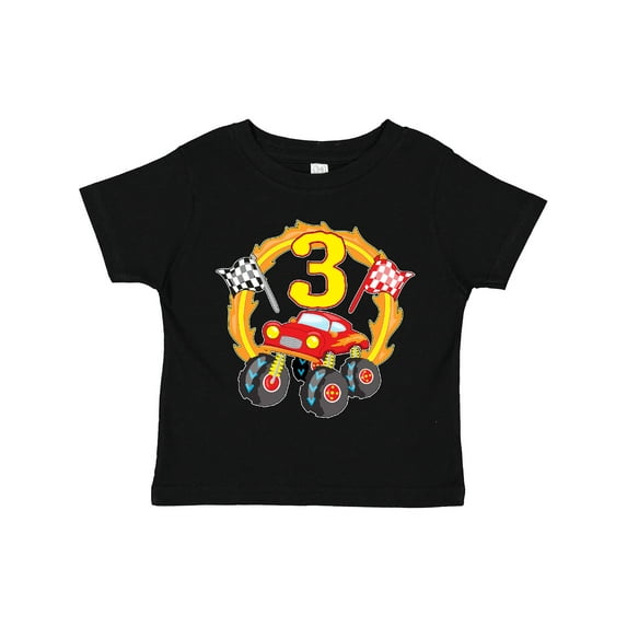 Inktastic Monster Truck 3rd Birthday Boys or Girls Toddler T-Shirt