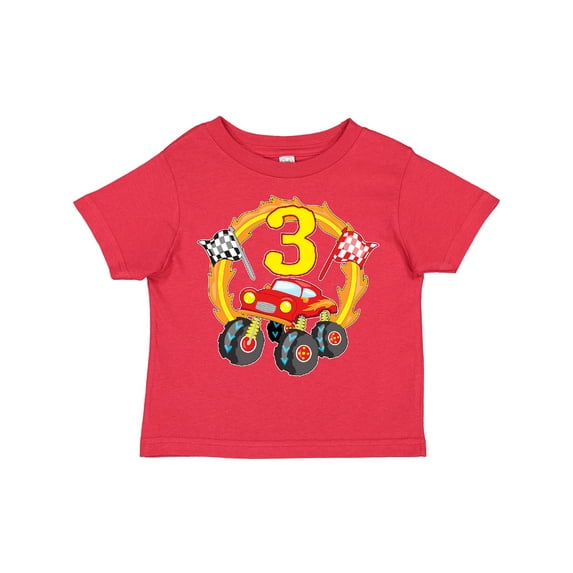 Inktastic Monster Truck 3rd Birthday Boys or Girls Toddler T-Shirt