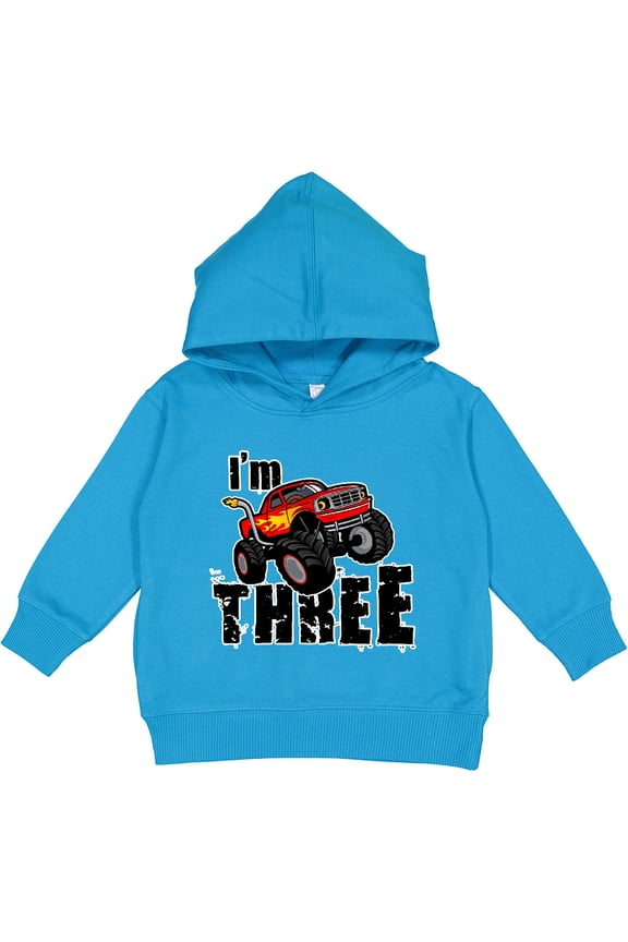 Monster Truck 3rd Birthday Toddler Hoodie