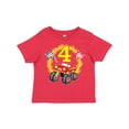 thumbnail image 1 of Inktastic Monster Truck 4th Birthday Boys or Girls Toddler T-Shirt, 1 of 5