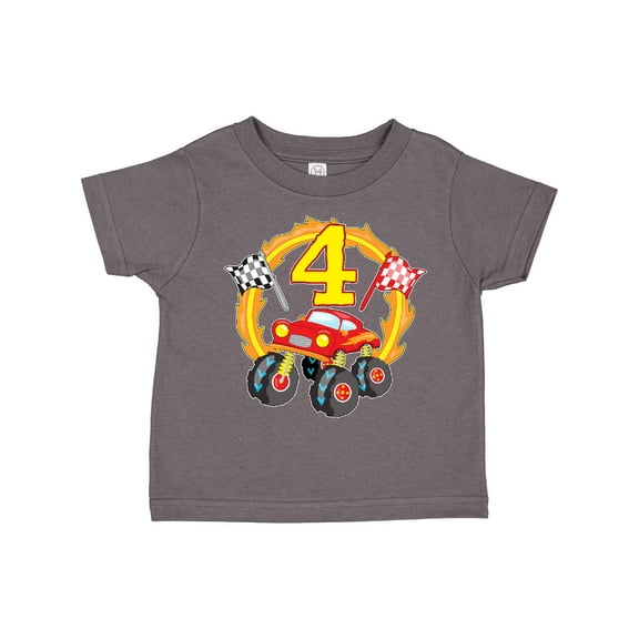 Inktastic Monster Truck 4th Birthday Boys or Girls Toddler T-Shirt