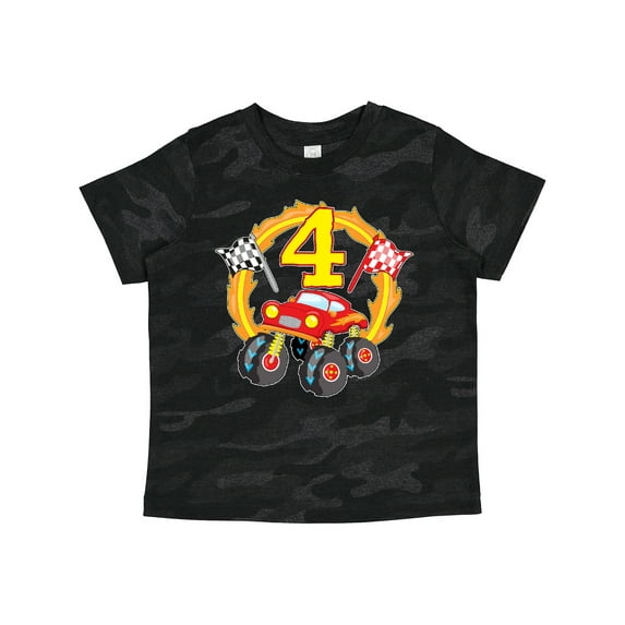 Inktastic Monster Truck 4th Birthday Boys or Girls Toddler T-Shirt