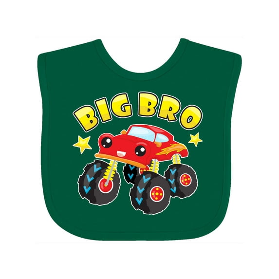Inktastic Monster Truck Big Bro Boys Baby Bib