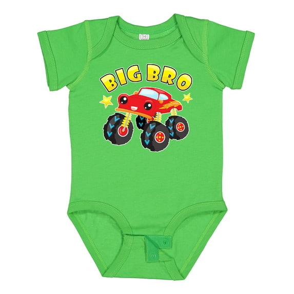 Inktastic Monster Truck Big Bro Boys Baby Bodysuit