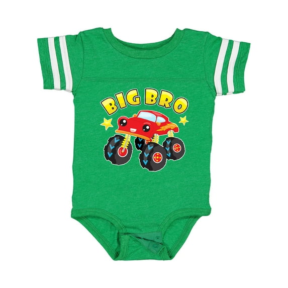 Inktastic Monster Truck Big Bro Boys Baby Bodysuit