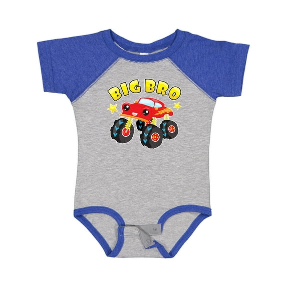 Inktastic Monster Truck Big Bro Boys Baby Bodysuit