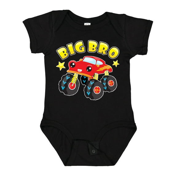 Inktastic Monster Truck Big Bro Boys Baby Bodysuit