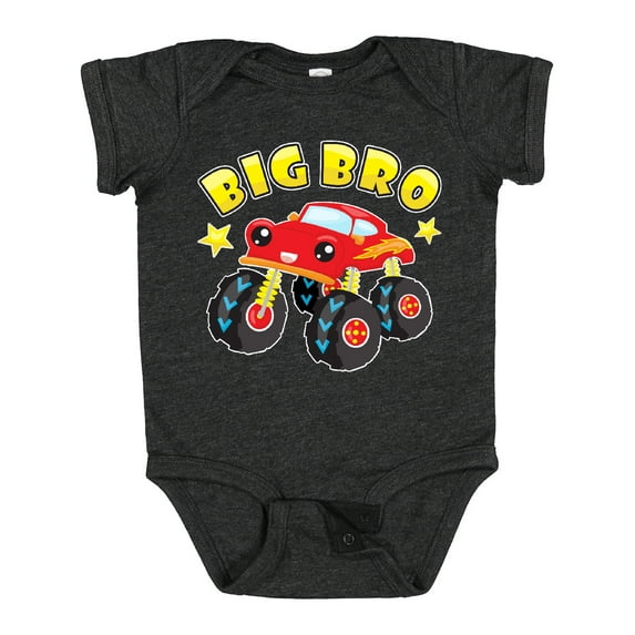 Inktastic Monster Truck Big Bro Boys Baby Bodysuit