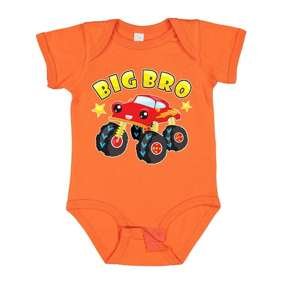 Inktastic Monster Truck Big Bro Boys Baby Bodysuit