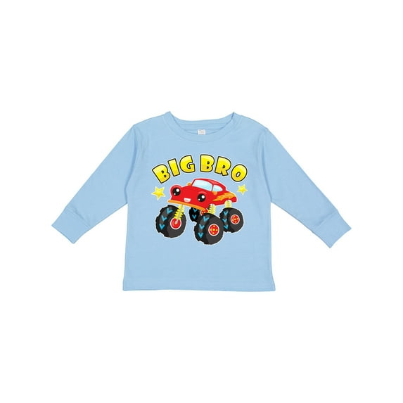Inktastic Monster Truck Big Bro Boys Long Sleeve Toddler T-Shirt