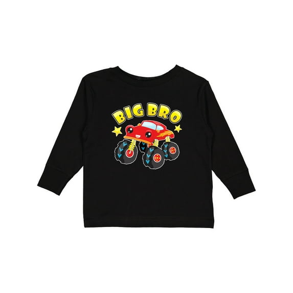 Inktastic Monster Truck Big Bro Boys Long Sleeve Toddler T-Shirt