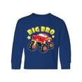 thumbnail image 1 of Inktastic Monster Truck Big Bro Long Sleeve Youth T-Shirt, 1 of 5