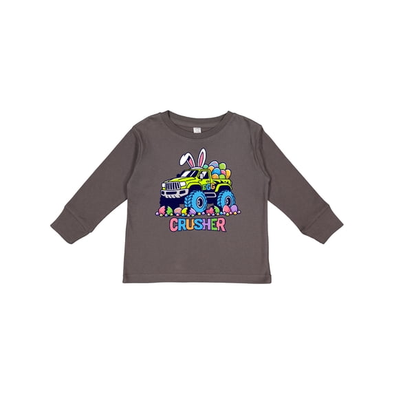 Inktastic Monster Truck Easter Boys or Girls Long Sleeve Toddler T-Shirt