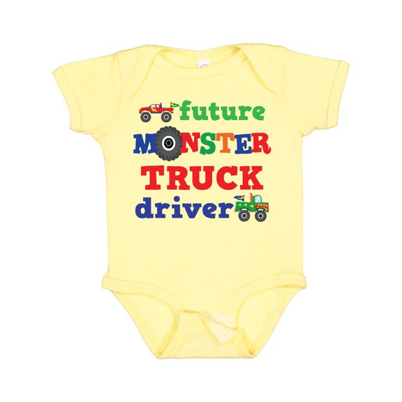 Inktastic Truck Future Driver Boys Baby Bodysuit