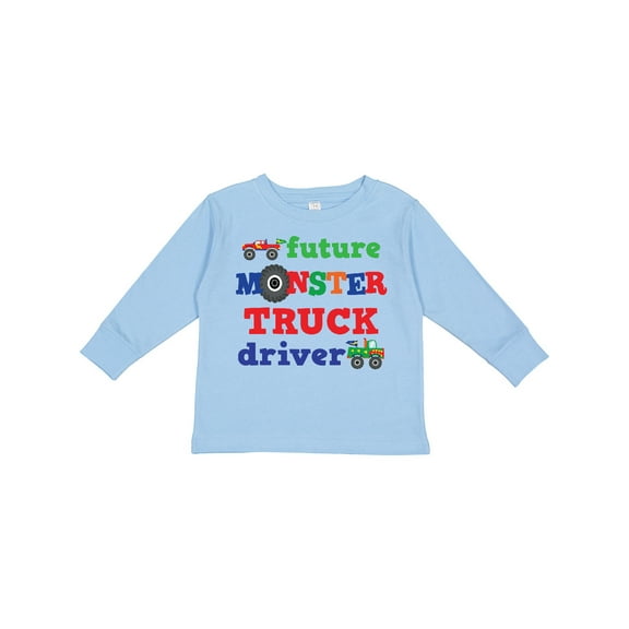 Inktastic Truck Future Driver Boys Long Sleeve Toddler T-Shirt
