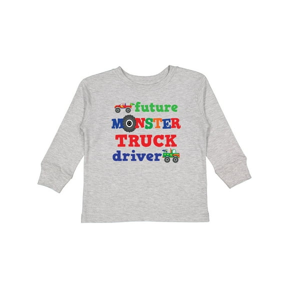 Inktastic Truck Future Driver Boys Long Sleeve Toddler T-Shirt